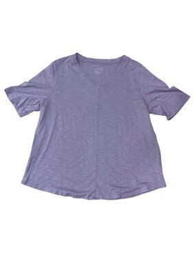 Chico's The Ultimate Tee Womens Size 3 (US XL) Purple Knit Cotton Modal Relaxed
